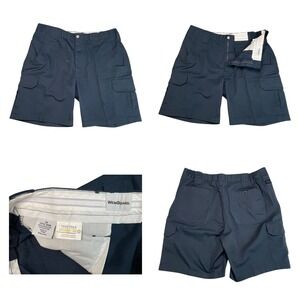 WEARGUARD Tactical Mens Size 36 Navy Blue Polyester Blend Cargo Shorts 2 Pairs